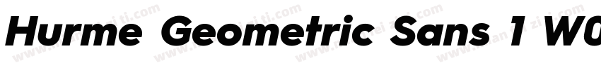 Hurme Geometric Sans 1 W05ThObl字体转换